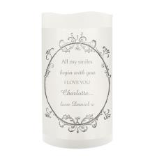 Personalised Ornate Frame LED Candle